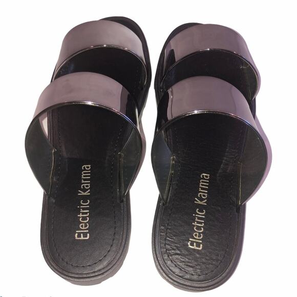 Electric Karma Grove Pewter Slides Sandals - Picture 6 of 15